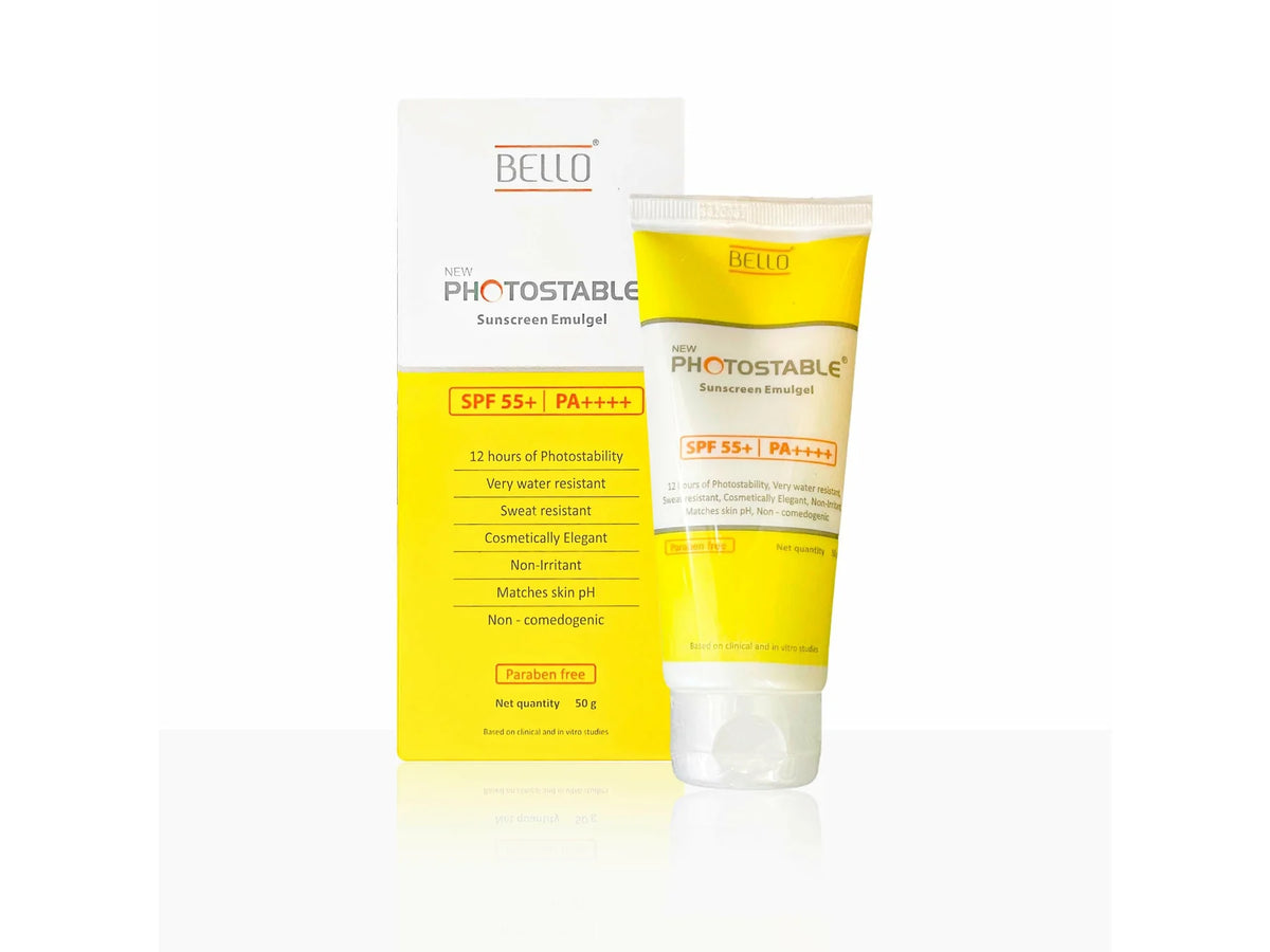 Bello New Photostable Sunscreen Emulgel SPF 55+/PA++++