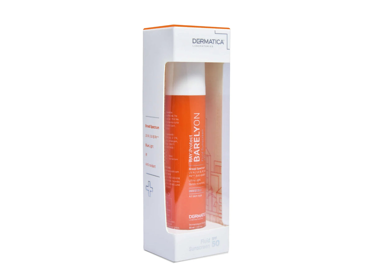 DERMATICA RAY: Protect Barelyon Fluid Sunscreen SPF 50