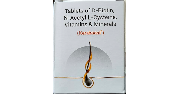 KERABOOST TABLETS OF D-BIOTIN N-ACETYL L-CYSTEINE VITAMINS & MINIERALS