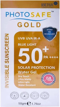 Photo safe gold sunscreen