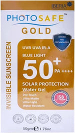 Photo safe gold sunscreen